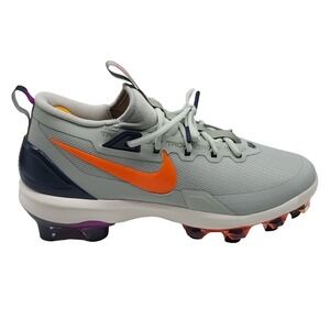 Nike Force Zoom Trout 9 Elite Football Cleats Gray Orange Men's 14 HF1116-001